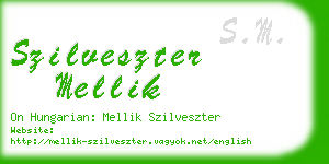 szilveszter mellik business card
